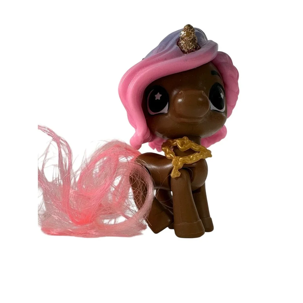 MGA Poopsie Slime Surprise Unicorn Figure Kids 3in Brown Pink Excellent Glitter